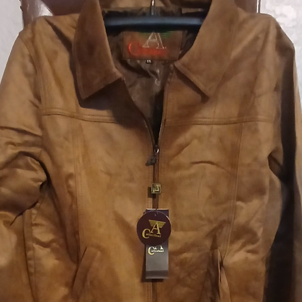 A Collezioni Brown Leather Jacket
